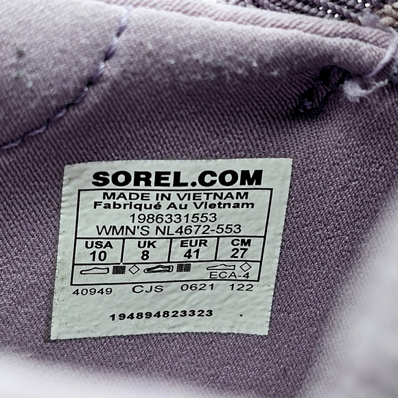 Sorel Explorer Blitz Stride NL4672-553 Purple Lace Up Sneaker - Picture 3 of 15